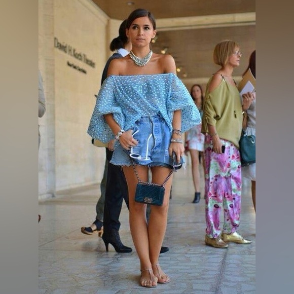 Edyson Delon Denim High Rise Short in Light Park Wash NWT - Picture 7 of 16